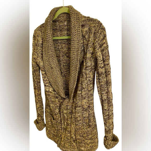 CHUNKY KNIT CARDIGAN SWEATER - Picture 3 of 5